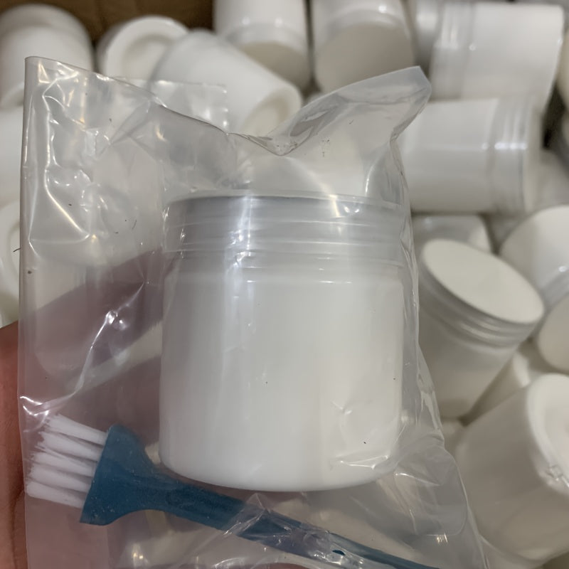 100g Multi-Purpose Car Lubricant White Grease for Door Track Maintenance with Brush Set