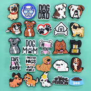 Unisex PVC Shoe Charms 23-28 Pcs Dog Paw Decor for Sandals and Wristbands