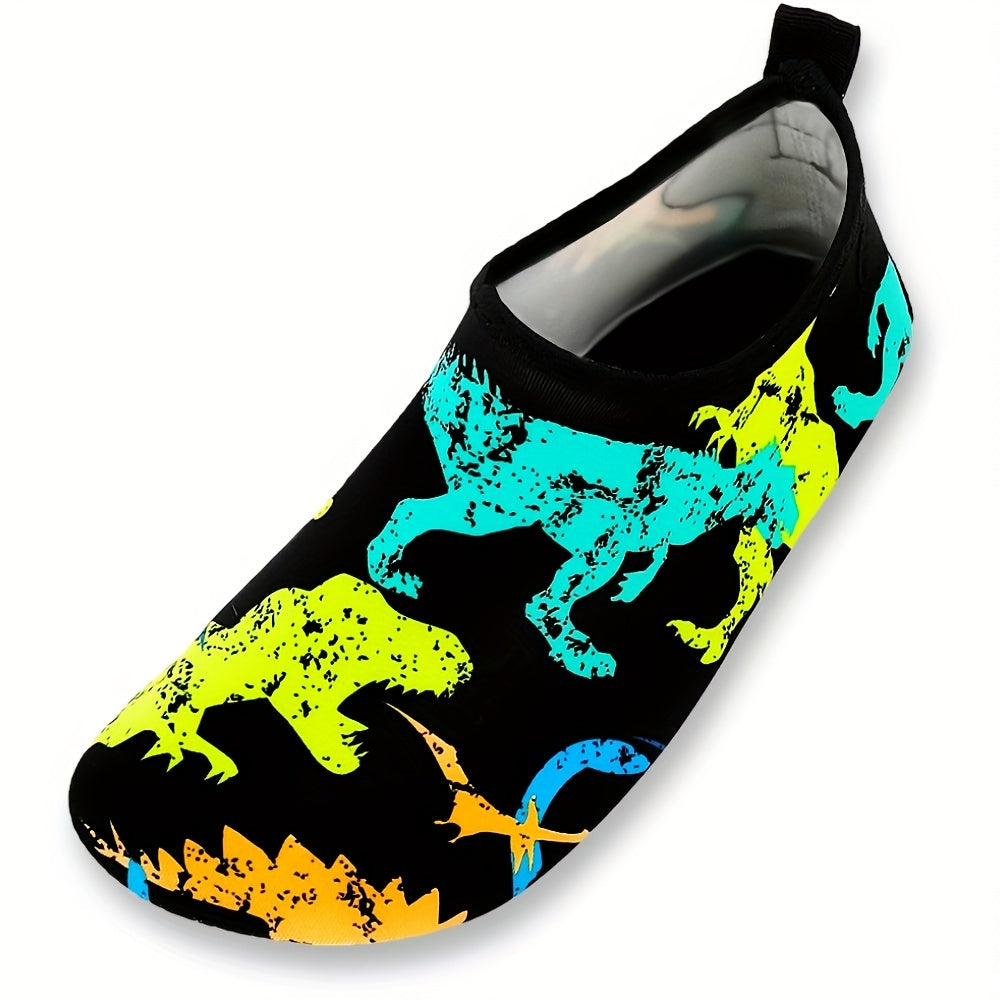 Toddler Boys Water Shoes Dinosaur Beach Sandals Lightweight Summer Swim Surfing Black Blue