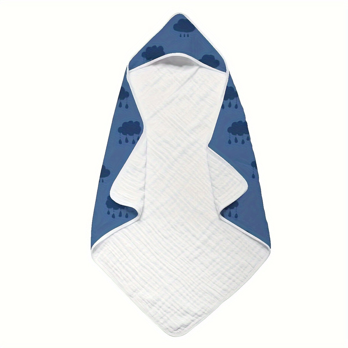 Baby Cotton Hooded Bath Towel for Infants 0-3 Years Soft Absorbent