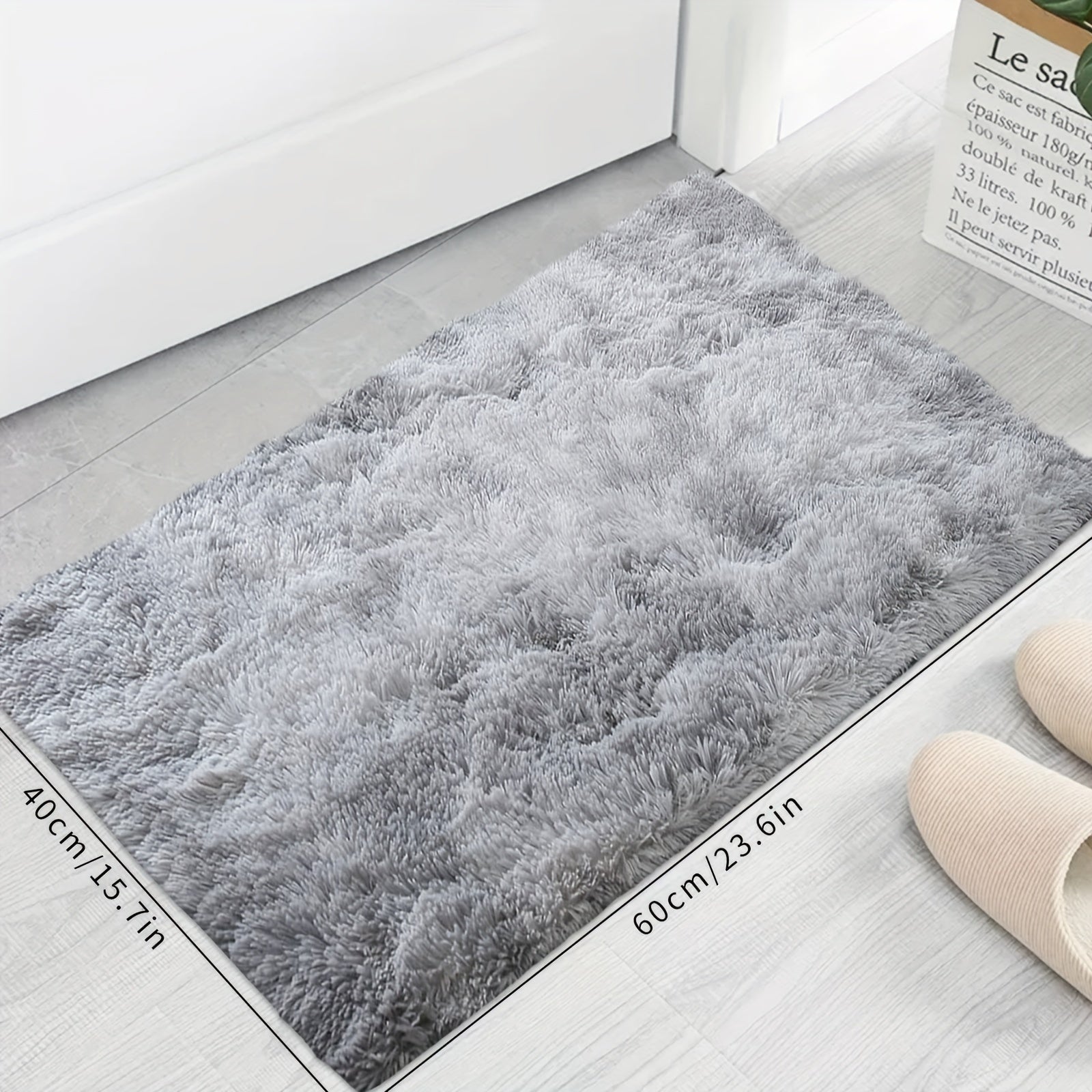 Plush Long-Hair Carpet for Bedroom or Living Room, Soft and Thick