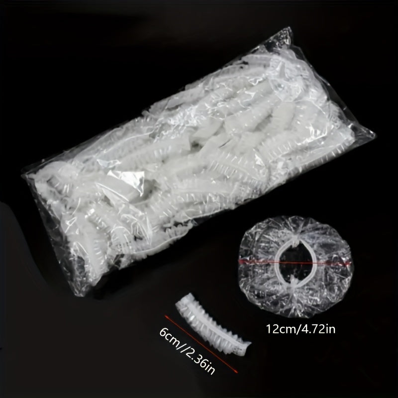 Bir martalik quloq muhofazalari 100 dona, soch bo'yash va dush quloq shapkalar uchun