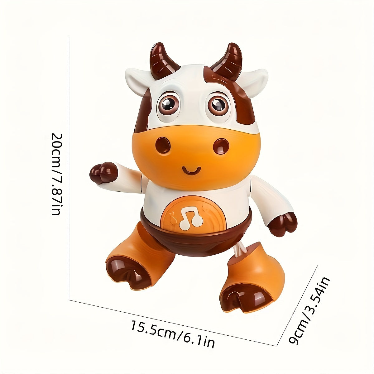 Kids Interactive Singing and Dancing Cow Robot Toy with Music Lights