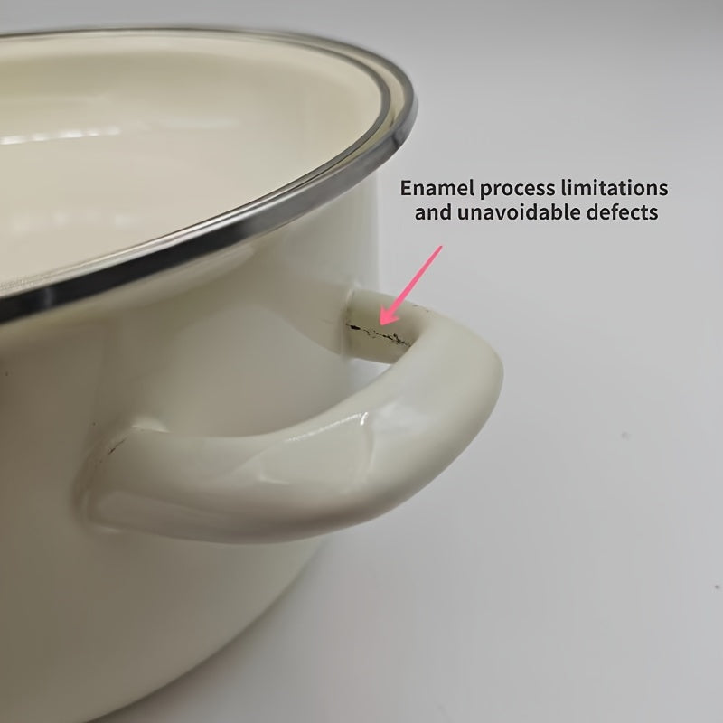 Набор из 3 эмалированных соусников с цветочным дизайном для газовых плит и домашнего использования