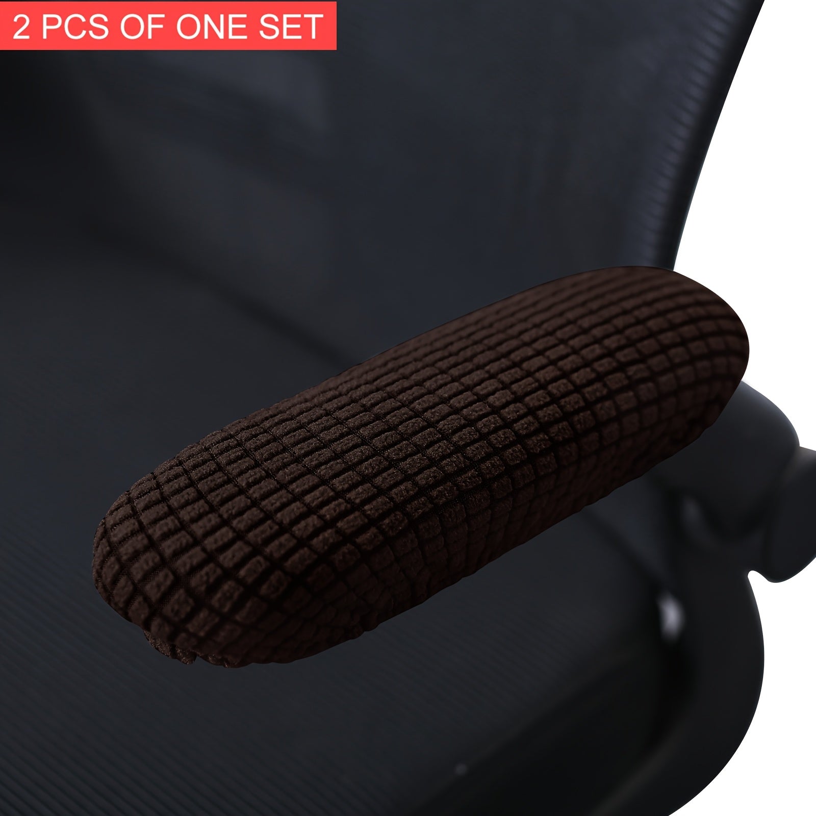 2-Pack Stretchable Polar Fleece Armchair Slipcovers Elastic Band Machine Washable