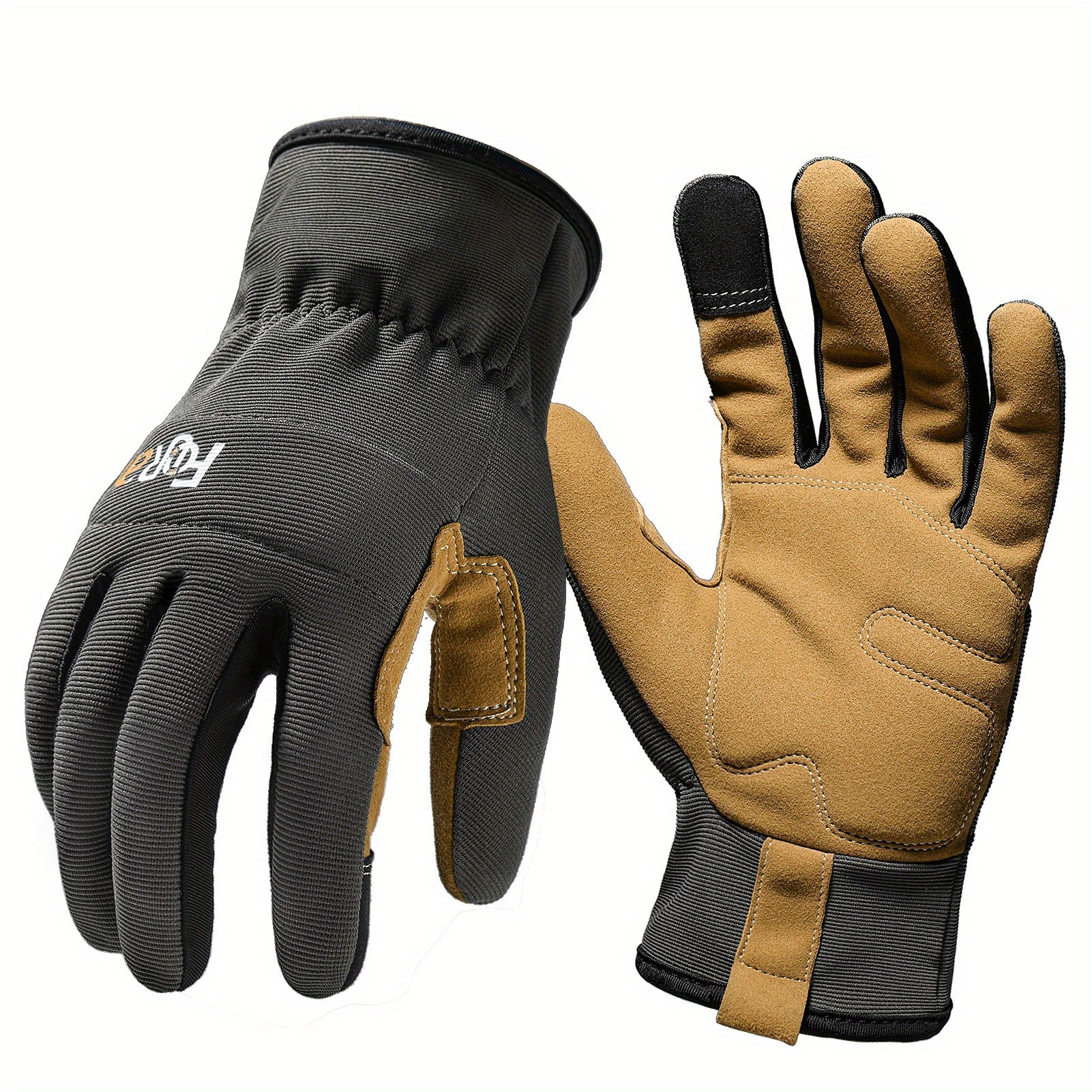 High-Performance Work Gloves Men Women Breathable Touchscreen Grip Construction Gardening Black Brown Olive Green