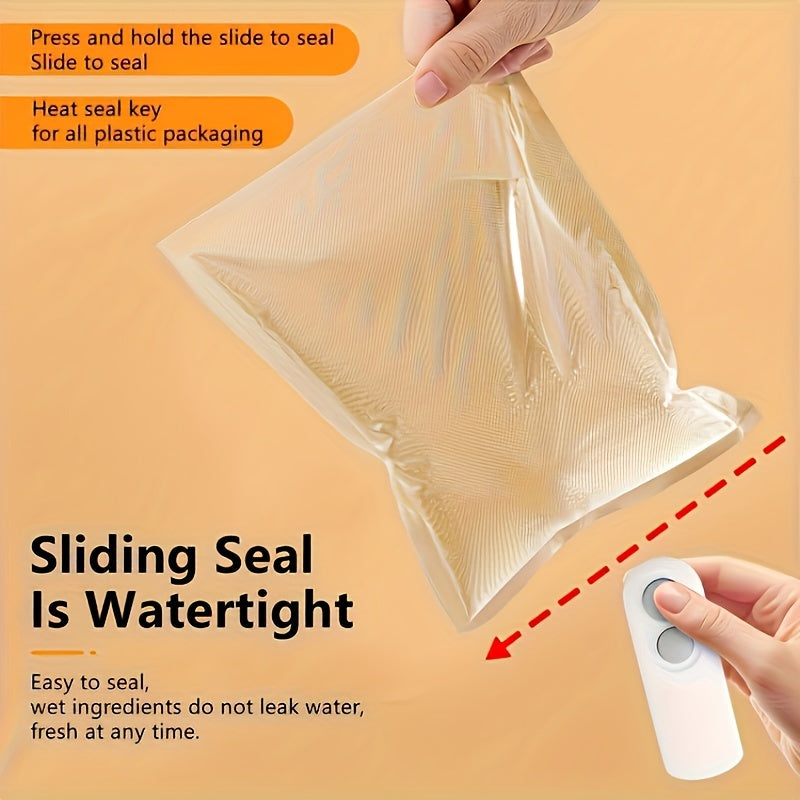 Portable Snack Sealing Device with Magnetic Suction for Plastic Bags