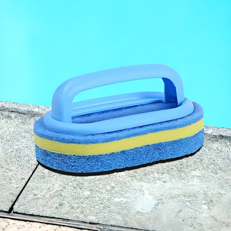 Paquete de 2 cepillos de limpieza de esponja de 3 capas para paredes de azulejos, bañera y piscina