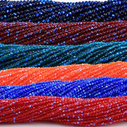 Set of 950/620 Pieces 2mm 3mm Faceted Faux Crystal Glass Beads for Jewelry Making