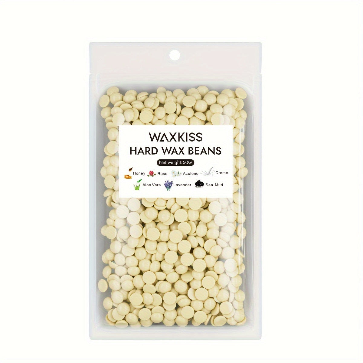 Bolsa de recarga de perlas de cera unisex 50g cera dura para depilación multicolor