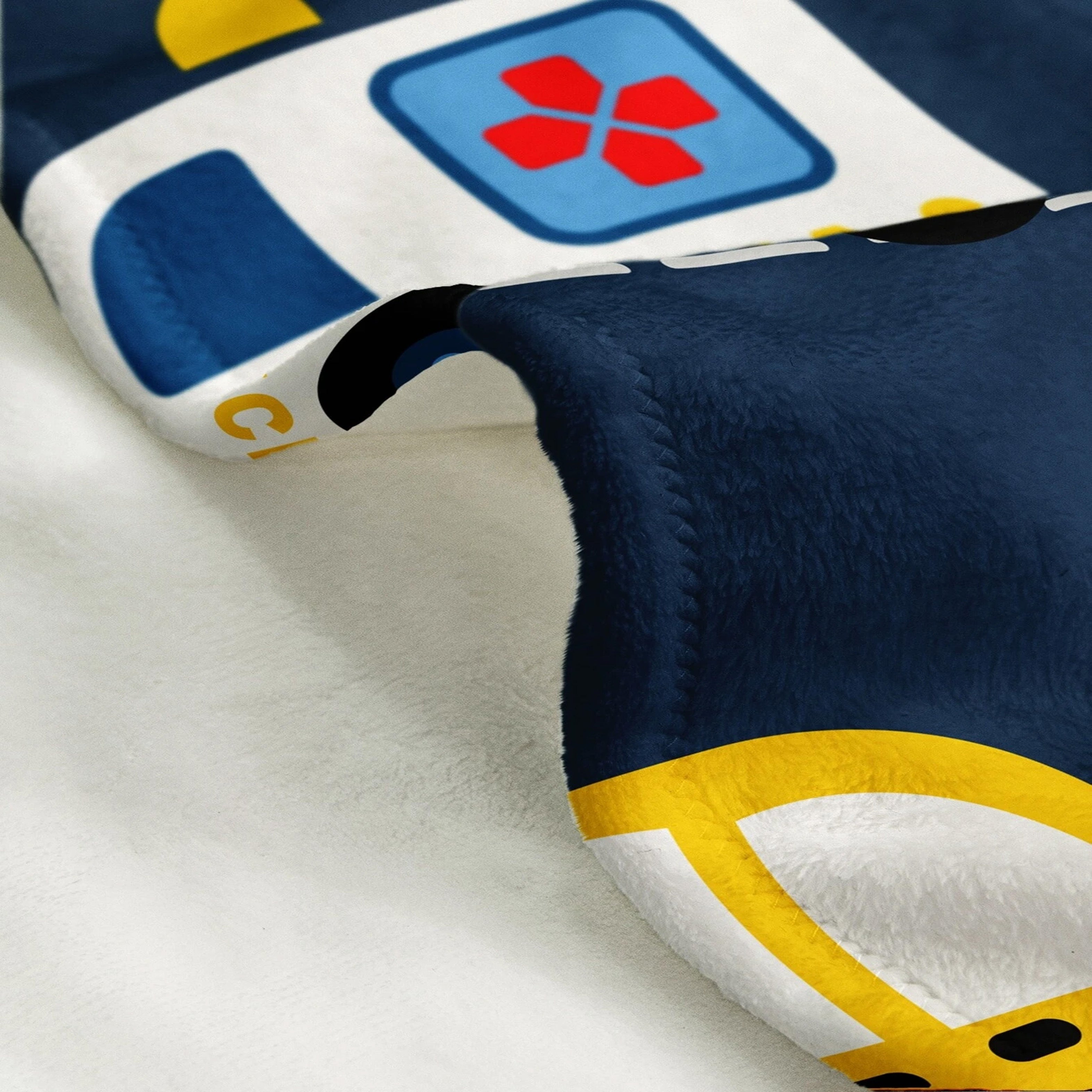 Cozy Flannel Throw Blanket for Office Camping Travel All Seasons Machine Wash