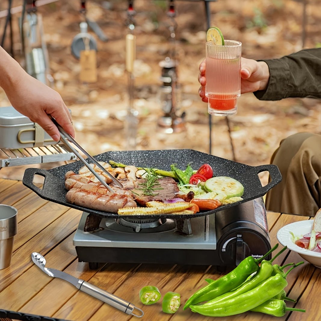 Stainless Steel Pepper Corer with Dust Collector for Home and RV Kitchen