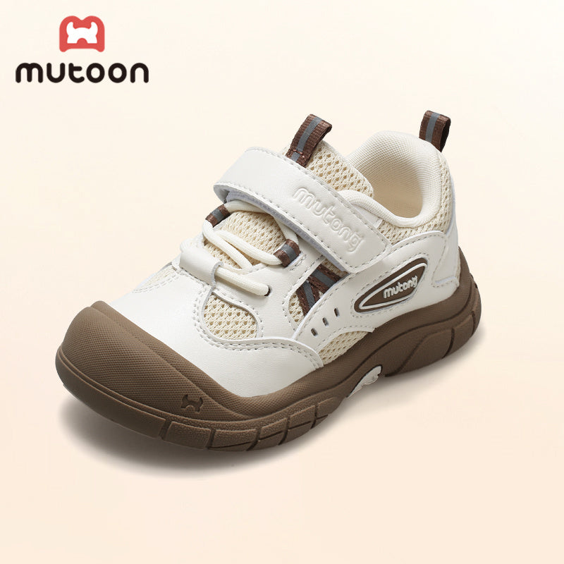 Kids All-Season Breathable Shock-Absorbing Trail Sneakers with Rubber Sole