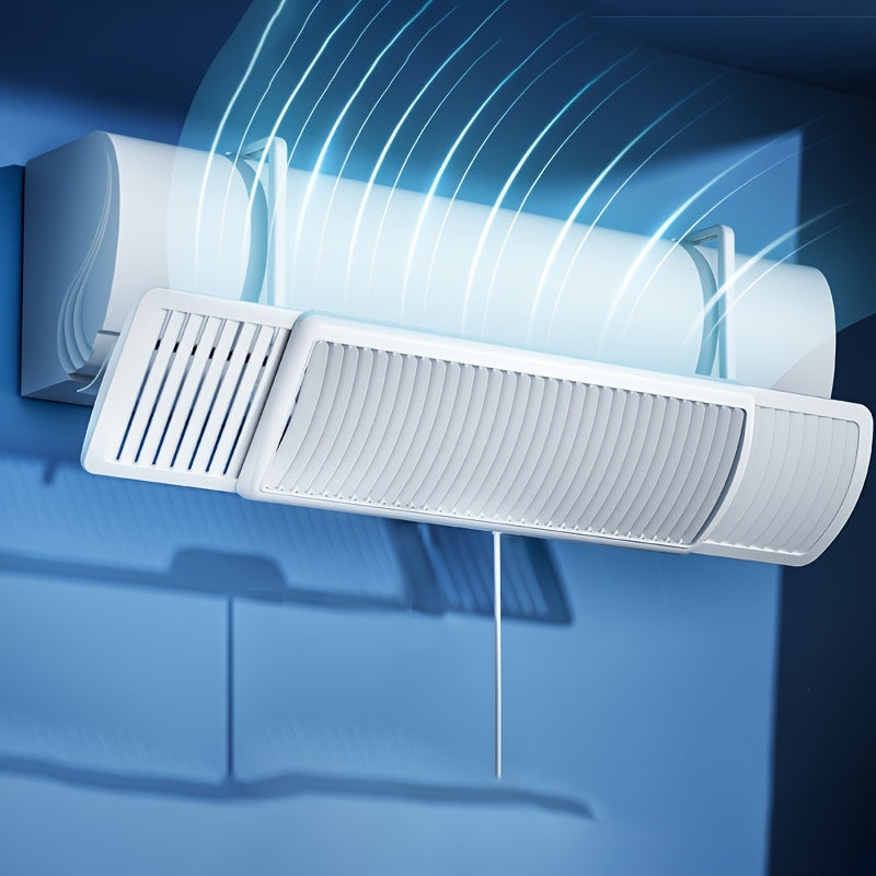 Universal Wall-Mounted Wind Deflector for Air Conditioning Adjustable Plastic