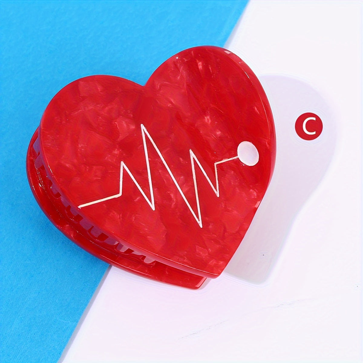 Single Piece Nurse Themed Hair Clip for Medical Professionals Stylish Acetic Acid Oval Claw with Blood Bag Syringe and Chill Pill Design