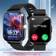 2024 Smartwatch with 4.65cm Touch Screen Sports Tracker Call Function Step Counter Compatible with iPhone Android