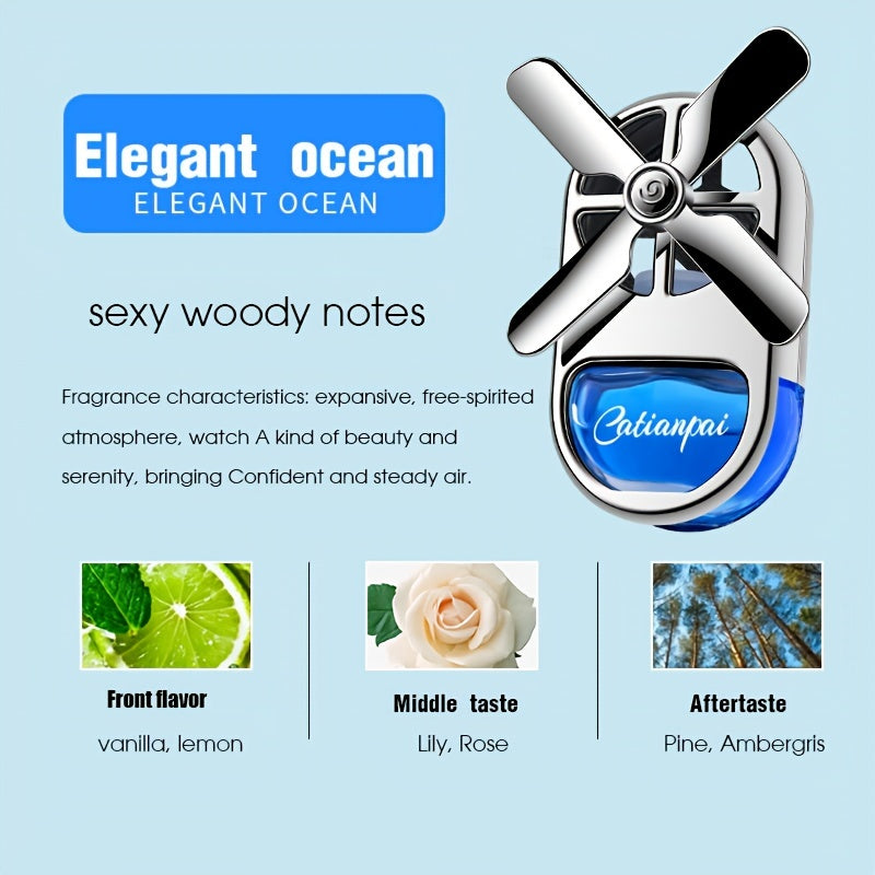 Car Air Freshener Vent Clip Long-Lasting Liquid Perfume for Car Interior