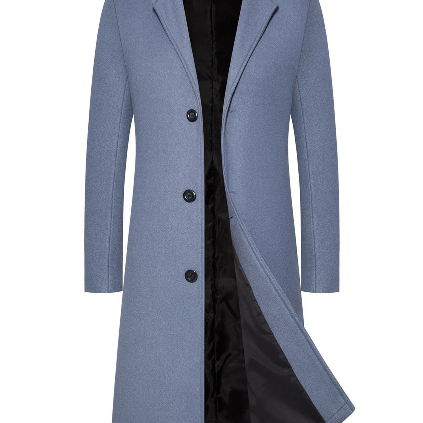 2024 Erkaklar uchun tor kesimli o'rta uzunlikdagi palto Yevropa va Amerikadan.