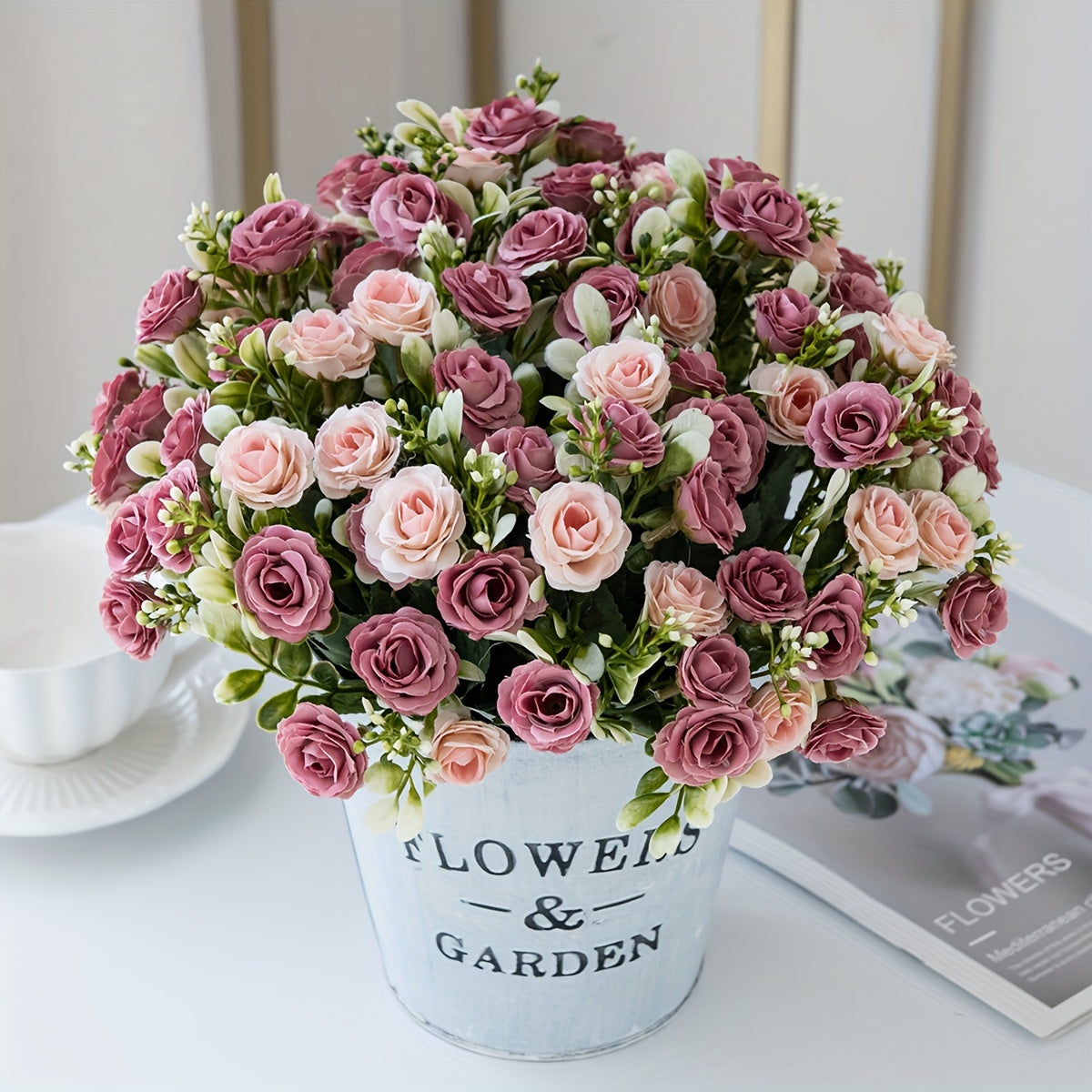 Artificial Rose Flowers for Wedding and Party Decor 1/3 Premium Artificial Flowers