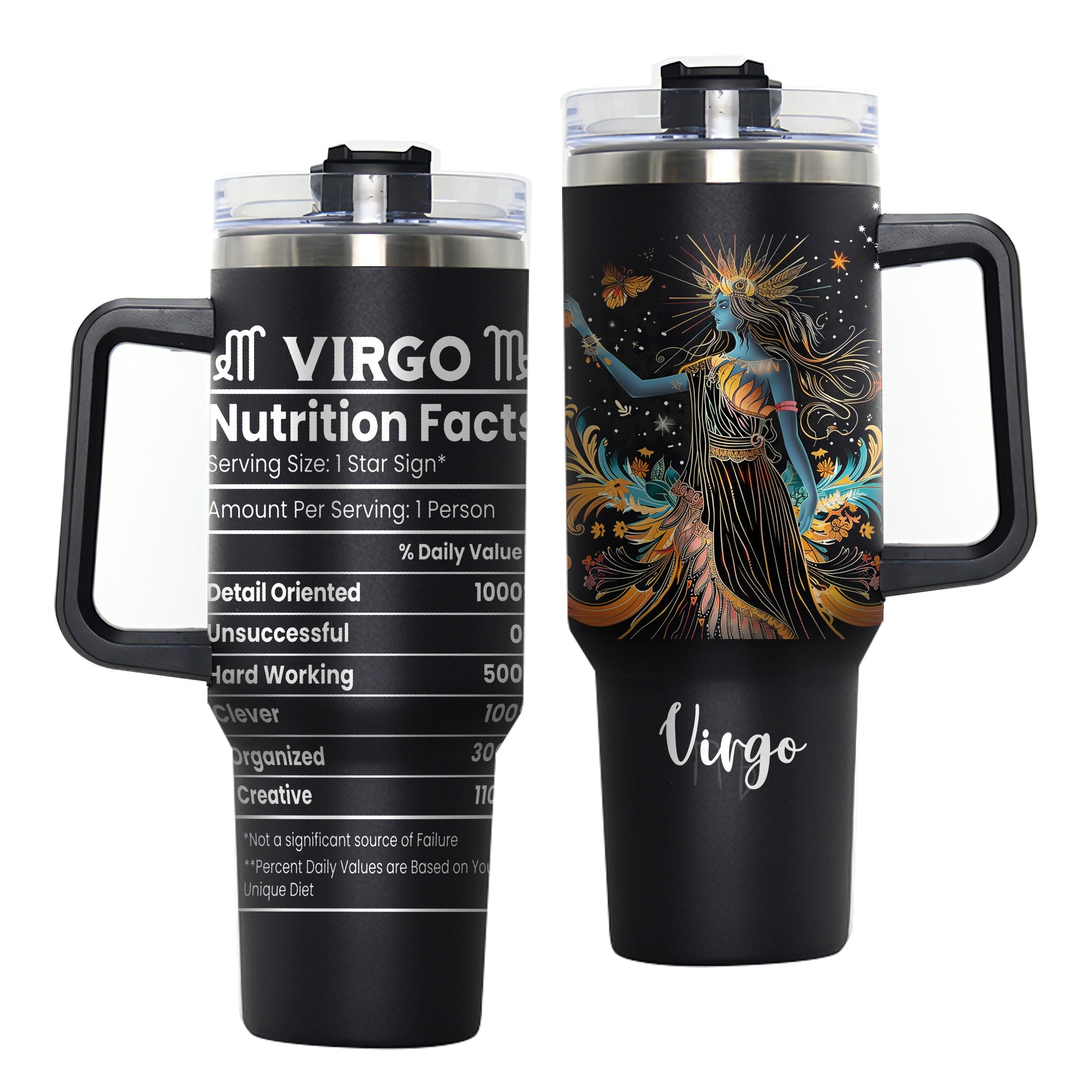 Stainless Steel Travel Mug Constellation Tumbler Vacuum Insulated Cup for Gifts