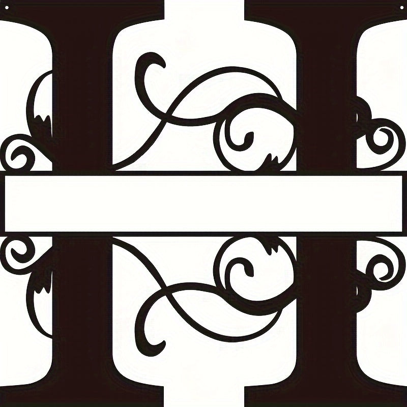 Personalized Metal Family Name Sign Wall Art for Front Entrance or Housewarming Gift