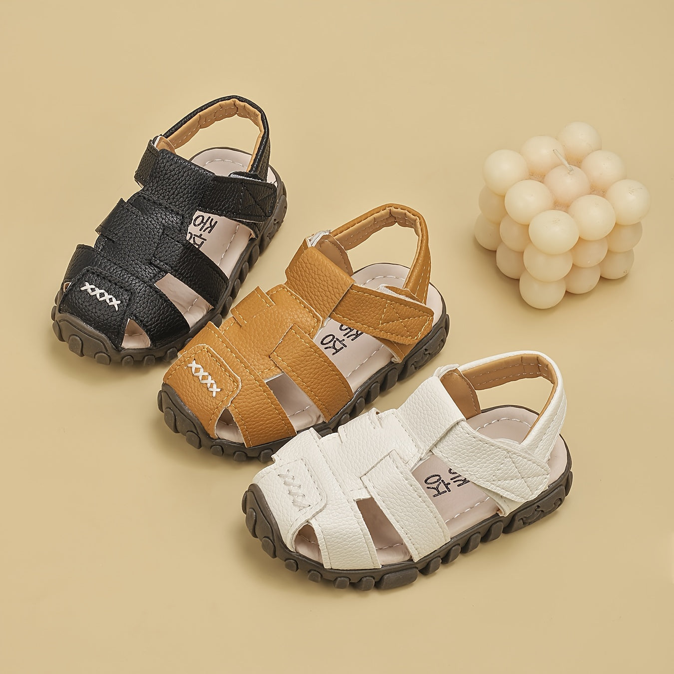 Boys Kids' Sandals Geometric T-Strap Rubber Sole Casual Outdoor Shoes