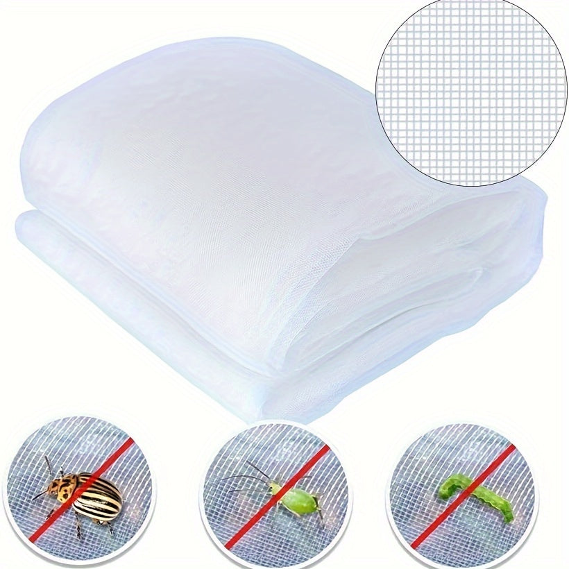 Bog hasharotlariga qarshi 60 tarmoqli HDPE shaffof hasharot to‘siq, o‘simliklar uchun