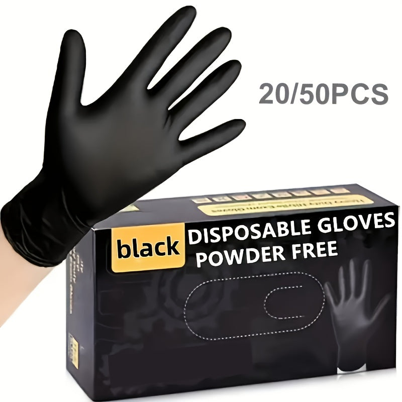Nitrile Gloves Kitchen Dishwashing Oil Resistant Odorless Stretchy Pack of 20 or 50