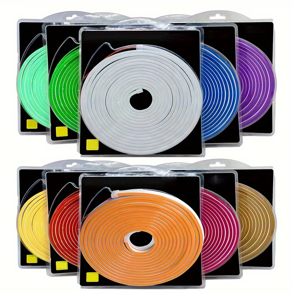 12V LED Neon Flexible Strip Light 5 Meter Indoor Outdoor Advertising Sign Ambient Lighting