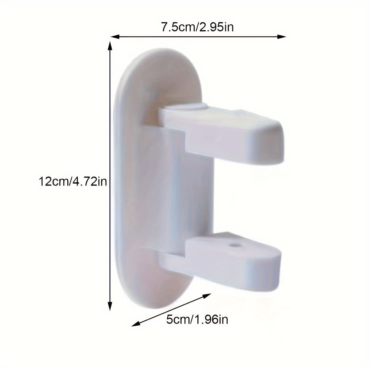 White Durable Safety Door Lock for Home Protection 1 Piece