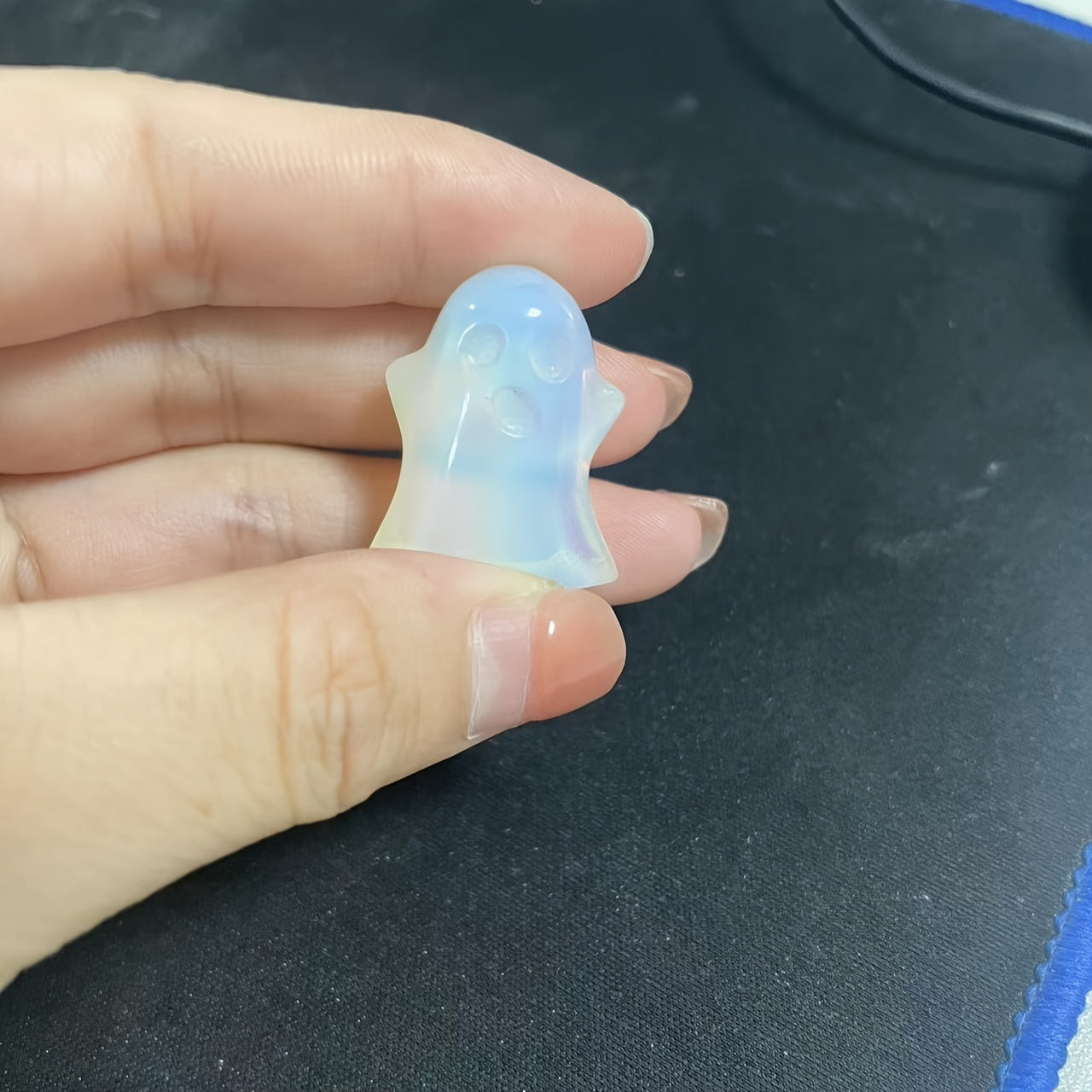 10 dona Tabiiy Kvarts toshlari va Xuddi O'liklar Haykali uchun Xalloween Uy Dekori