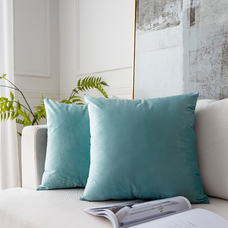 Soft Cotton Pillowcase with Hidden Zipper for Home and Office Decor