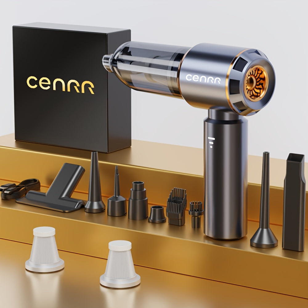 Портативный автомобильный пылесос с длительным временем работы и мощным всасыванием