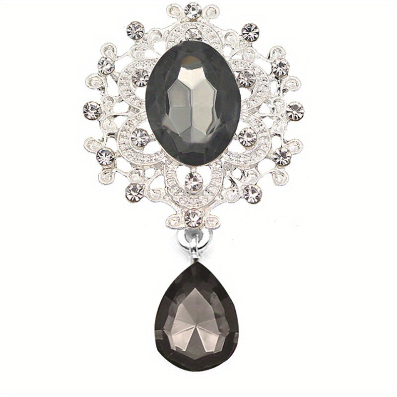 To'y takliflari, sovg'a qutilari va stakanlar uchun 10 ta rhinestone broshyalar to'plami