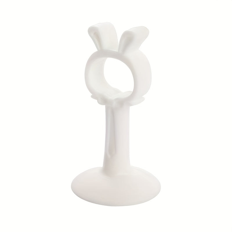 Door Suction Handle with Silicone Anti-Collision Mat for Bathroom Doors