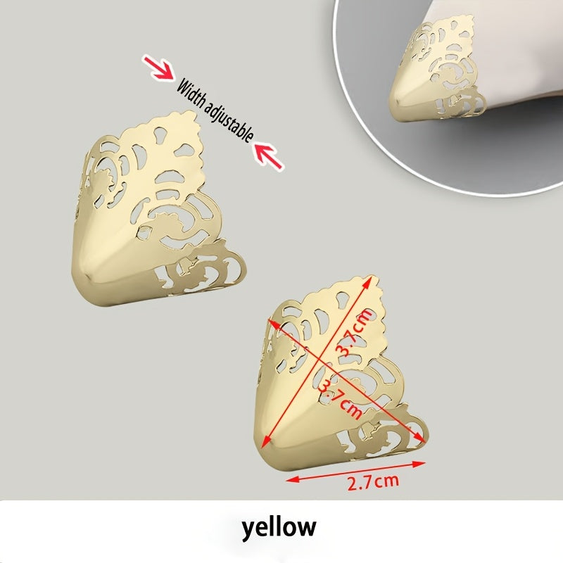 Women's Metal Toe Caps Three Colors Adjustable Hollow High Heel Covers