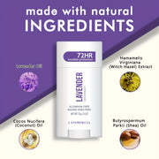 2.6oz Lavanda Deodorant Qalam - Faol turmush tarzlari uchun uzoq muddatli himoya, yangilovchi hid, tinchlantiradi va namlaydi.