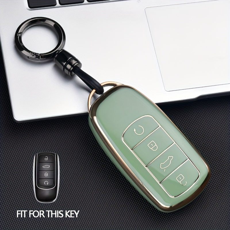 Car Remote Key Cover TPU with Keychain for SUV and SUV Plus Models