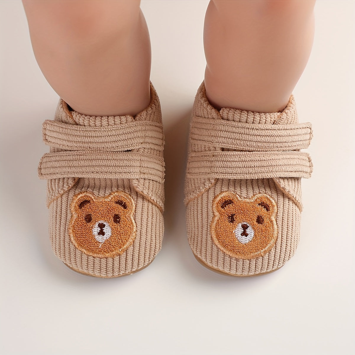 Baby Boys Girls Toddler Shoes All-Season Cartoon Bear Non-Slip 3-9 Months