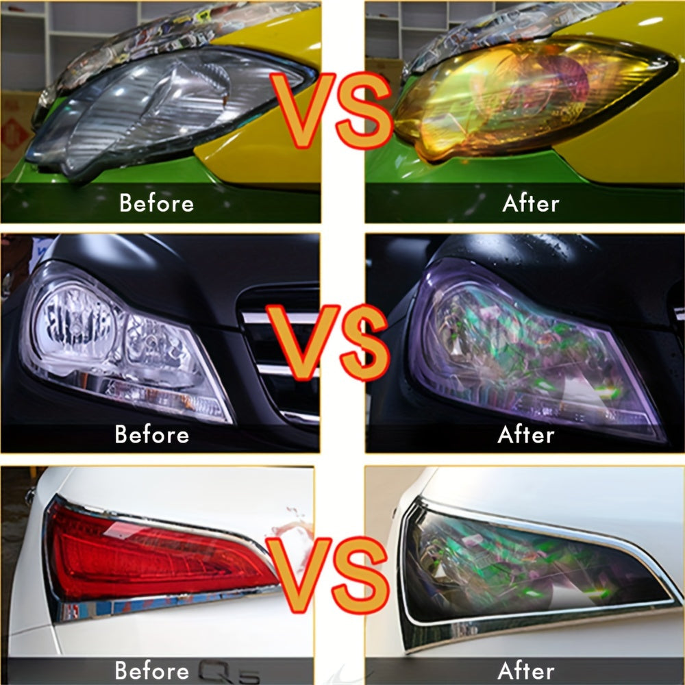 Car Motorcycle Laser Chameleon Light Film 30x60cm Color Change Vinyl Sticker