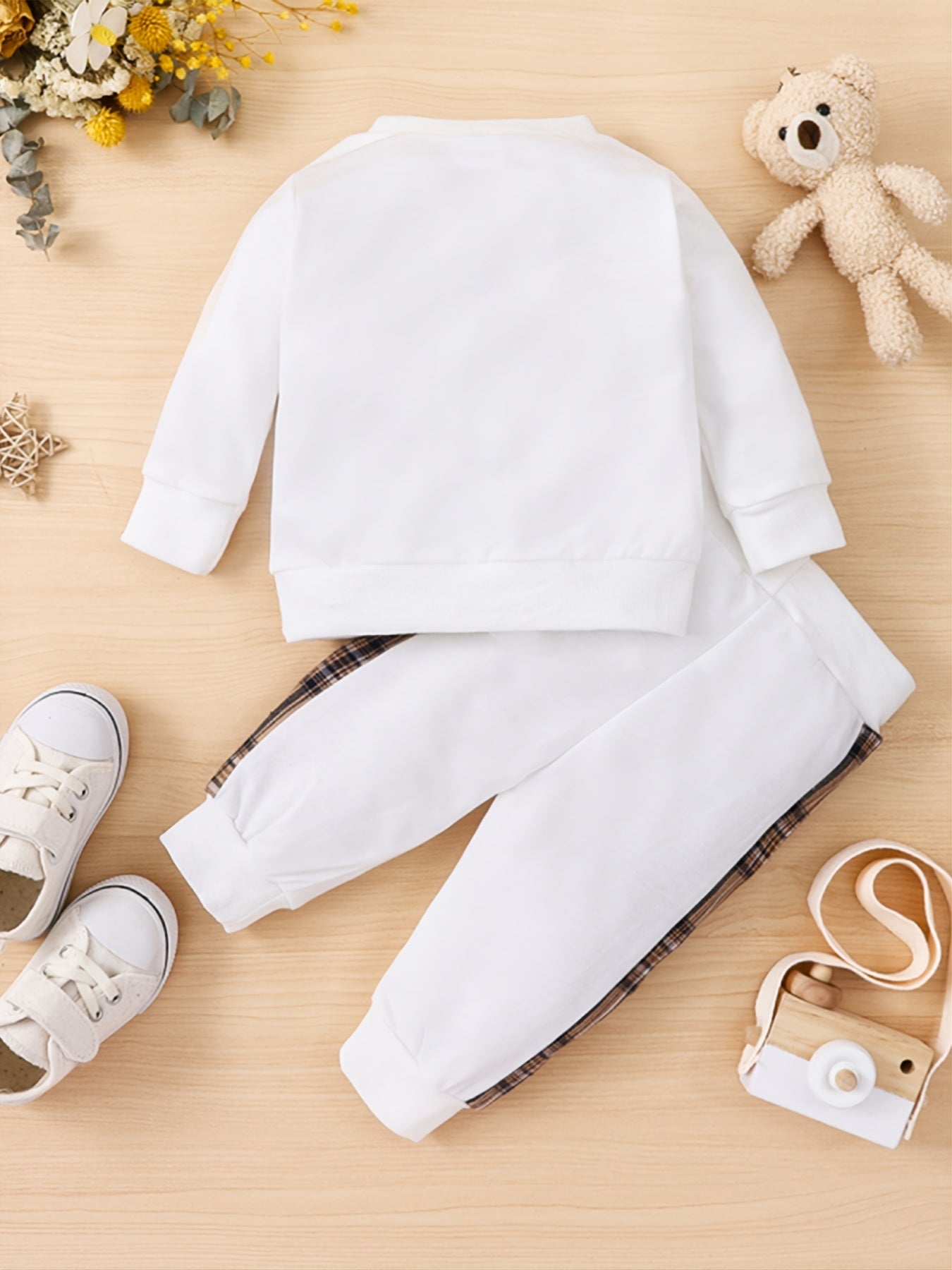 Toddler Boy's Fall Winter Outfit Long Sleeve Sweatshirt and Casual Pants