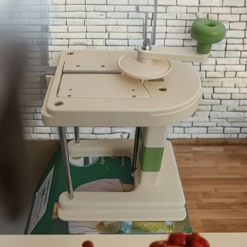 Multi-Functional Manual Vegetable and Fruit Slicer with Adjustable Thickness and Non-Slip Handle