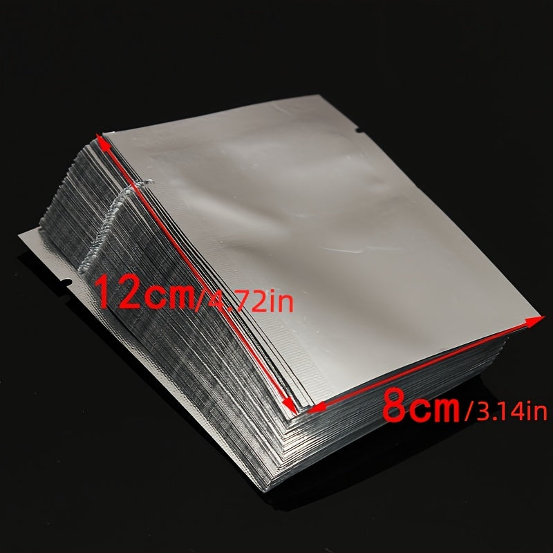 Pack of 100 Small Aluminum Vacuum Sealer Bags 6x8cm 7x10cm 8x12cm Food Storage