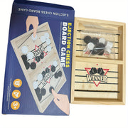 Wooden Chess Set for Kids Ages 3-6 Magnetic Checkers Educational Strategy Skill Development