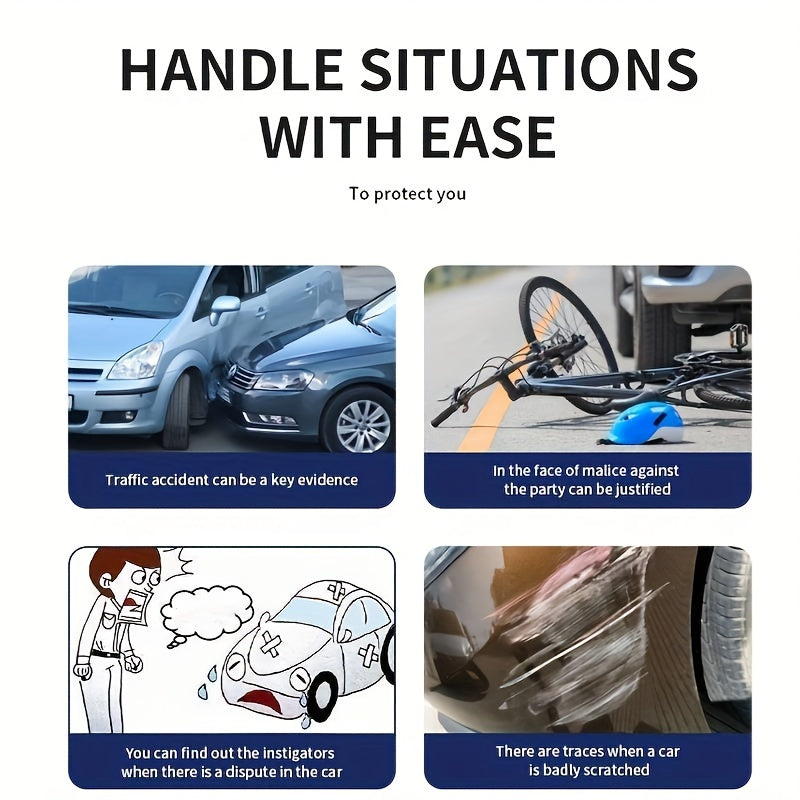 Triple 1080P Dash Cam for Car Front Inside Infrared Night Vision