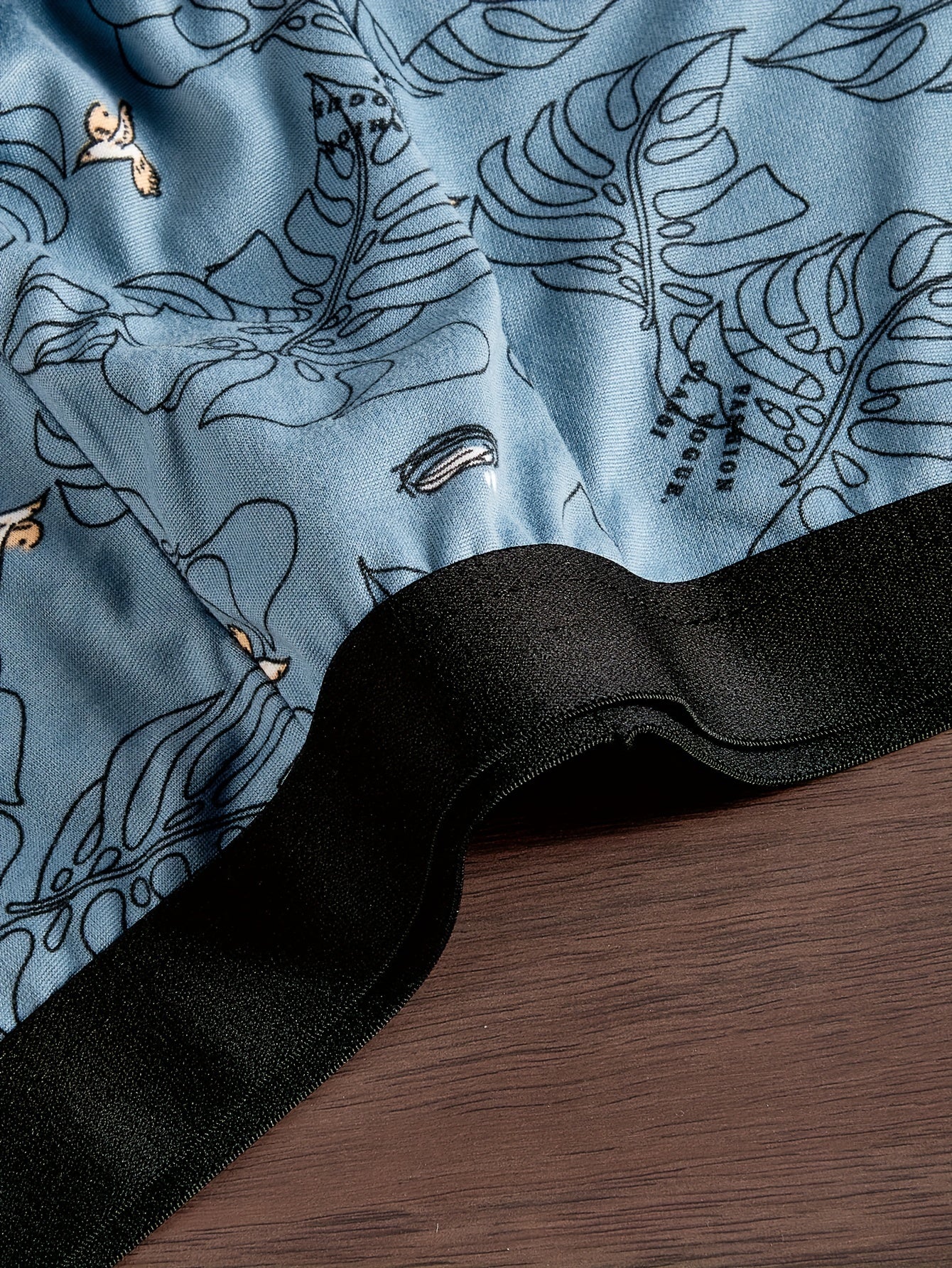 10pcs Men's Random Print Flat-Crotch Underwear Soft Breathable Polyester Spandex