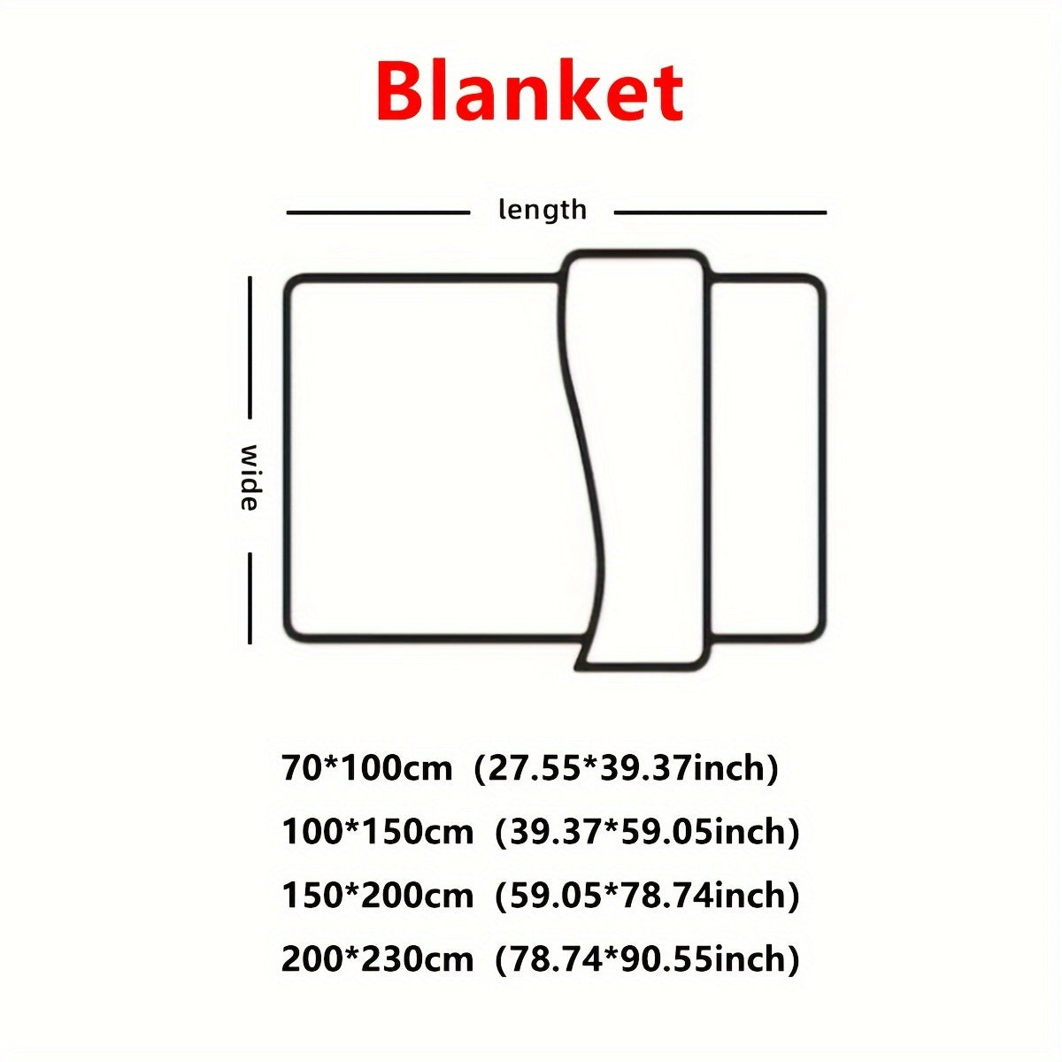 Double-Sided Velvet Plush Blanket Warm Throw for Couch Bed Camping