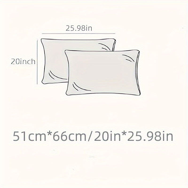 Satin Pillowcase with Hidden Zipper Breathable Silky Smooth for Bedroom Decor