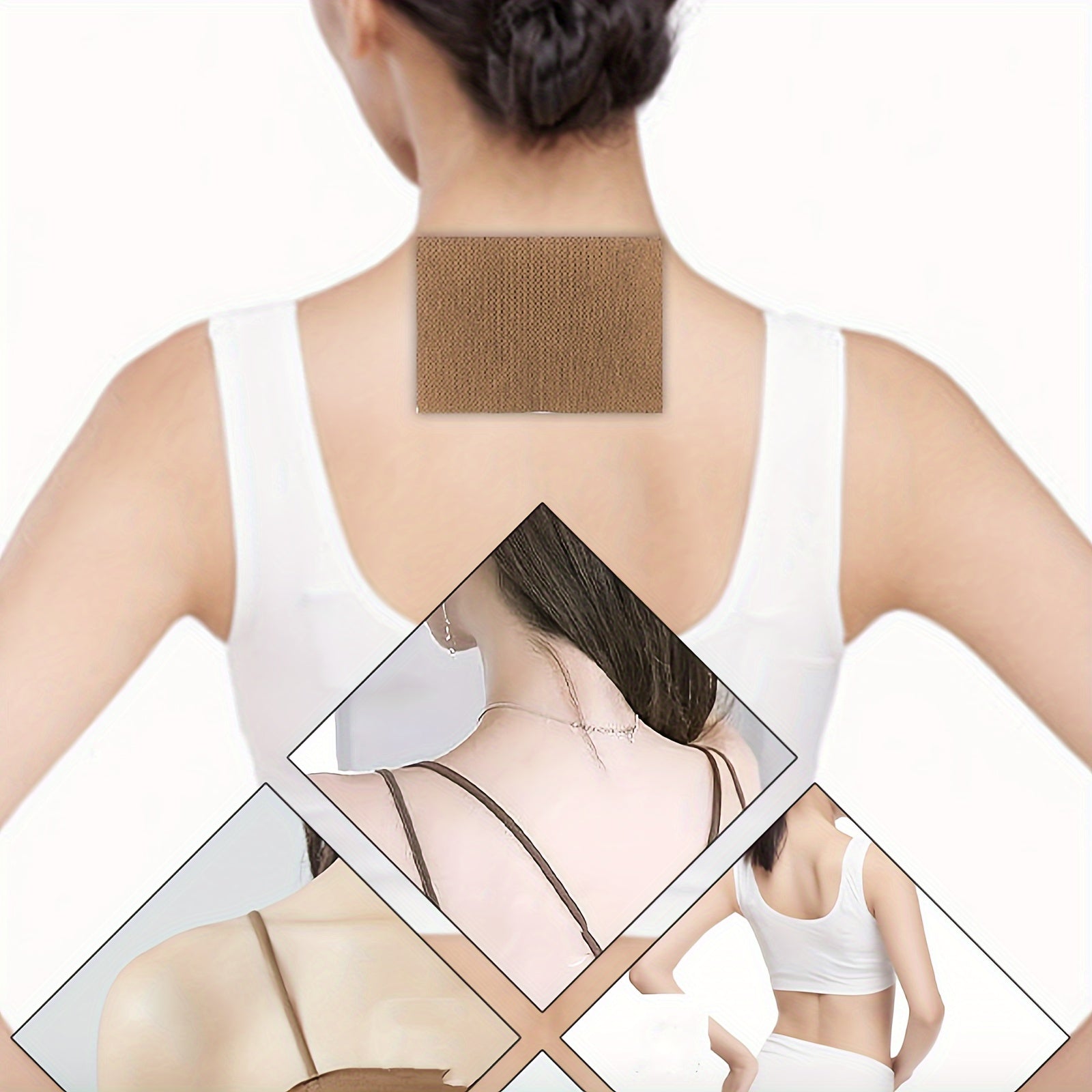 50 Pack Ginger Warm Heat Patches for Shoulder Neck Waist Abdomen Heat Therapy