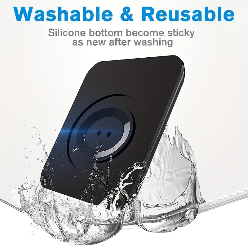 Universal Silicone Car Dashboard Mount with Adjustable Arm and Waterproof Holder